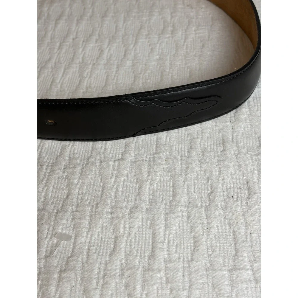 Silver Creek Classics Belt Mens 36 Black Top Grain Leather Western Ranger